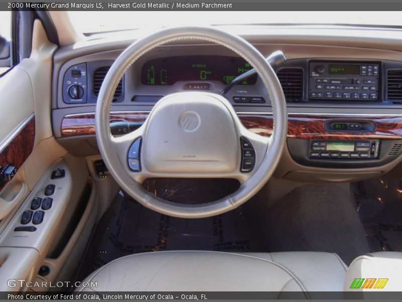 Harvest Gold Metallic / Medium Parchment 2000 Mercury Grand Marquis LS