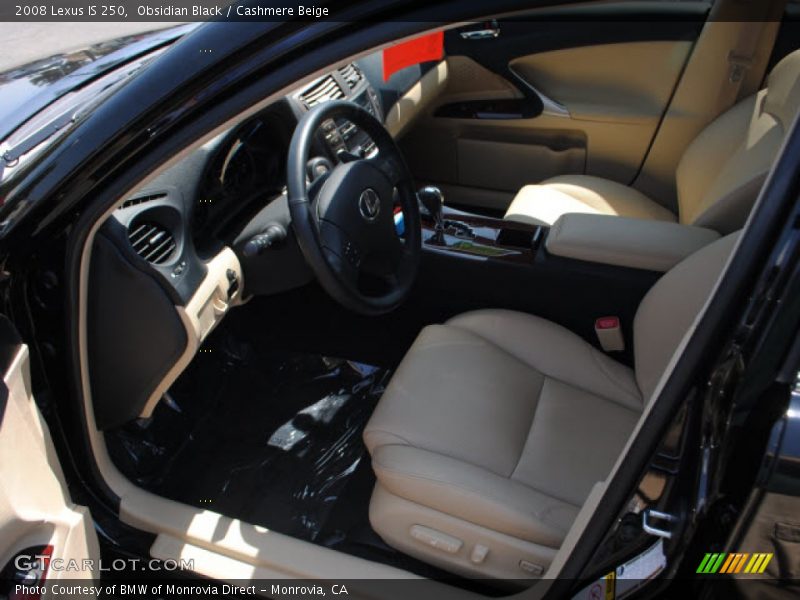 Obsidian Black / Cashmere Beige 2008 Lexus IS 250