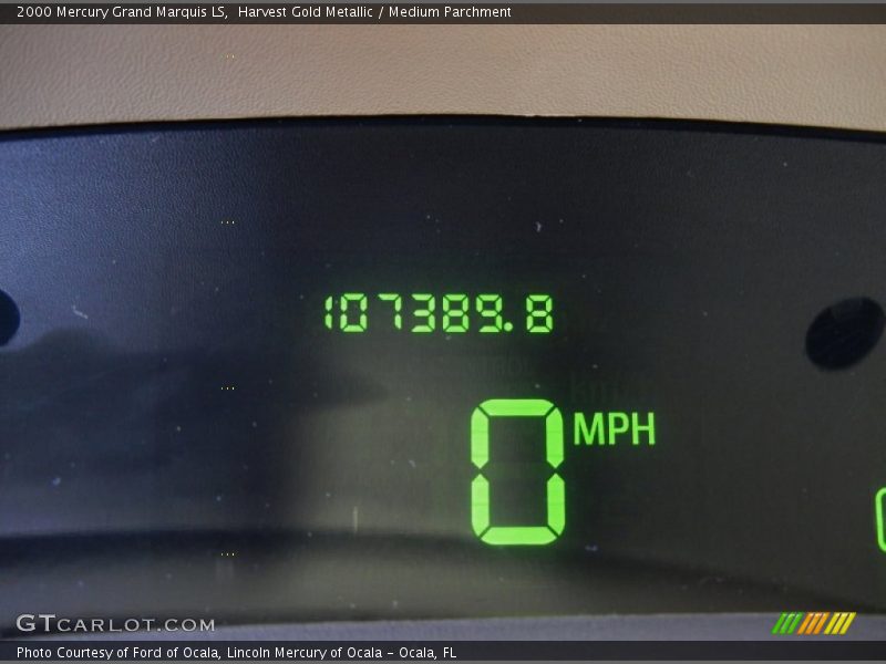 Harvest Gold Metallic / Medium Parchment 2000 Mercury Grand Marquis LS
