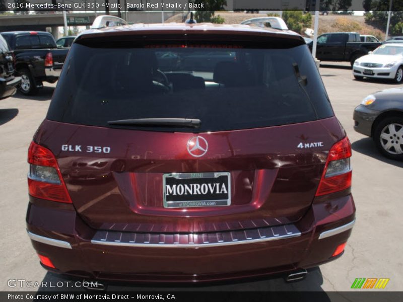 Barolo Red Metallic / Black 2010 Mercedes-Benz GLK 350 4Matic