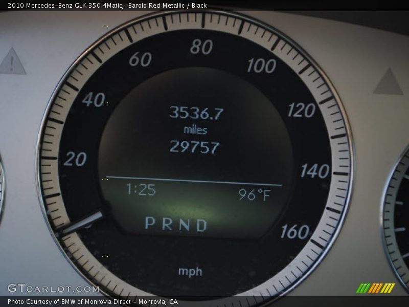 Barolo Red Metallic / Black 2010 Mercedes-Benz GLK 350 4Matic
