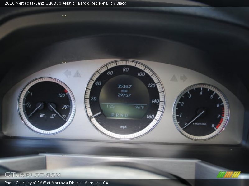 Barolo Red Metallic / Black 2010 Mercedes-Benz GLK 350 4Matic