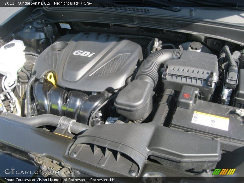 Midnight Black / Gray 2011 Hyundai Sonata GLS