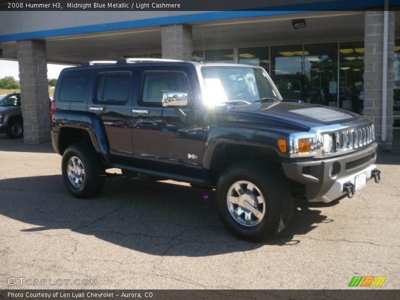 Midnight Blue Metallic / Light Cashmere 2008 Hummer H3