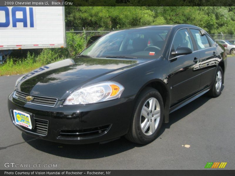 Black / Gray 2009 Chevrolet Impala LS