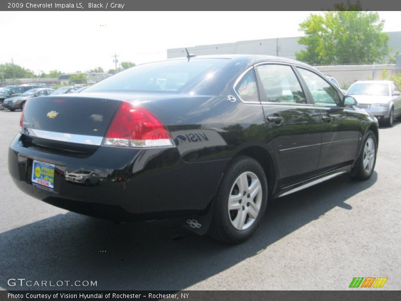 Black / Gray 2009 Chevrolet Impala LS