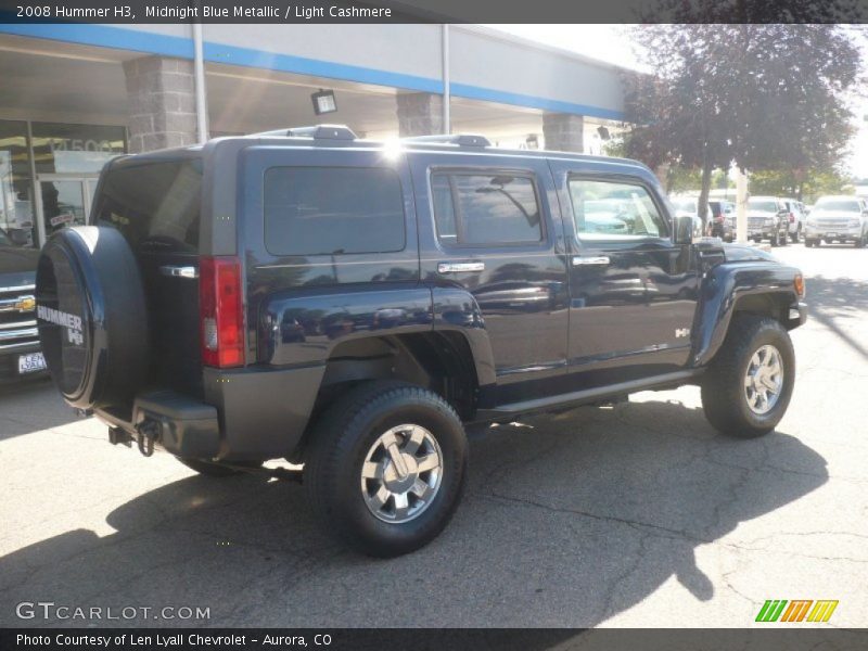 Midnight Blue Metallic / Light Cashmere 2008 Hummer H3