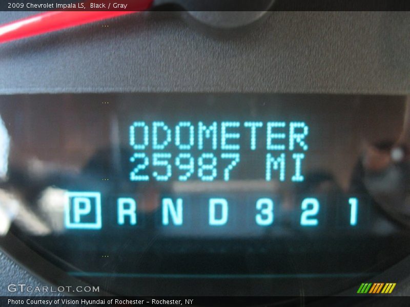 Black / Gray 2009 Chevrolet Impala LS