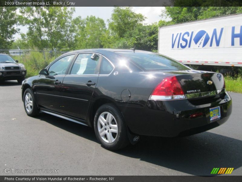 Black / Gray 2009 Chevrolet Impala LS