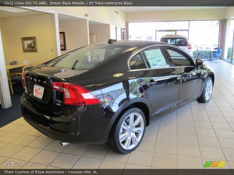 Ember Black Metallic / Off Black/Anthracite Black 2012 Volvo S60 T6 AWD