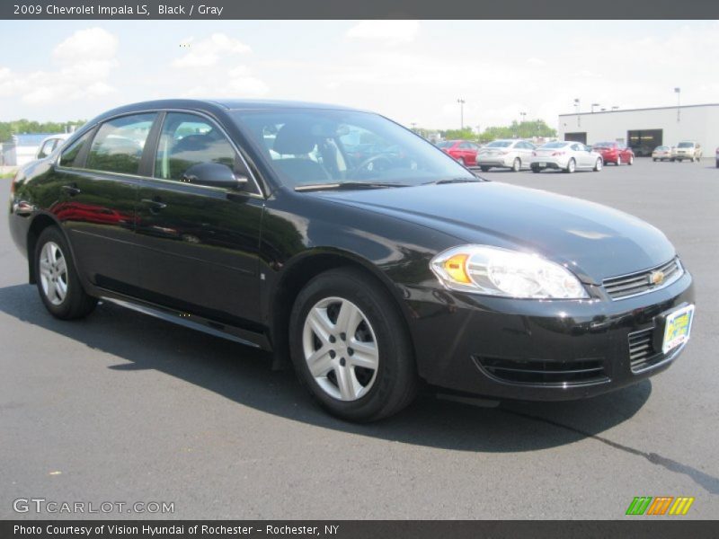 Black / Gray 2009 Chevrolet Impala LS