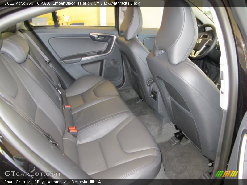  2012 S60 T6 AWD Off Black/Anthracite Black Interior