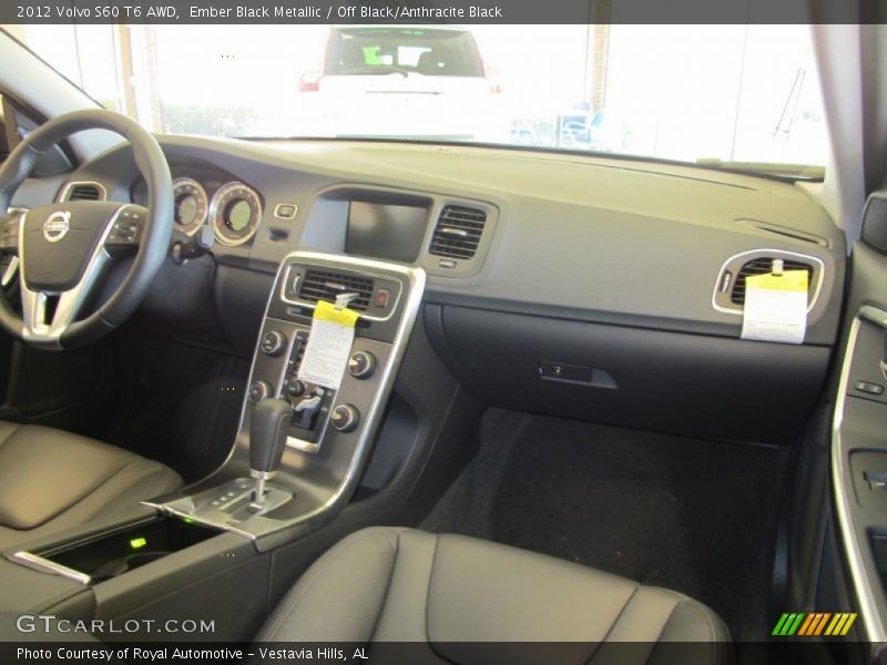 Ember Black Metallic / Off Black/Anthracite Black 2012 Volvo S60 T6 AWD