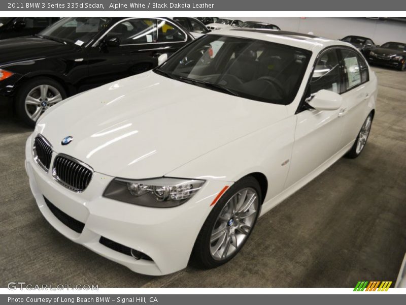 Alpine White / Black Dakota Leather 2011 BMW 3 Series 335d Sedan