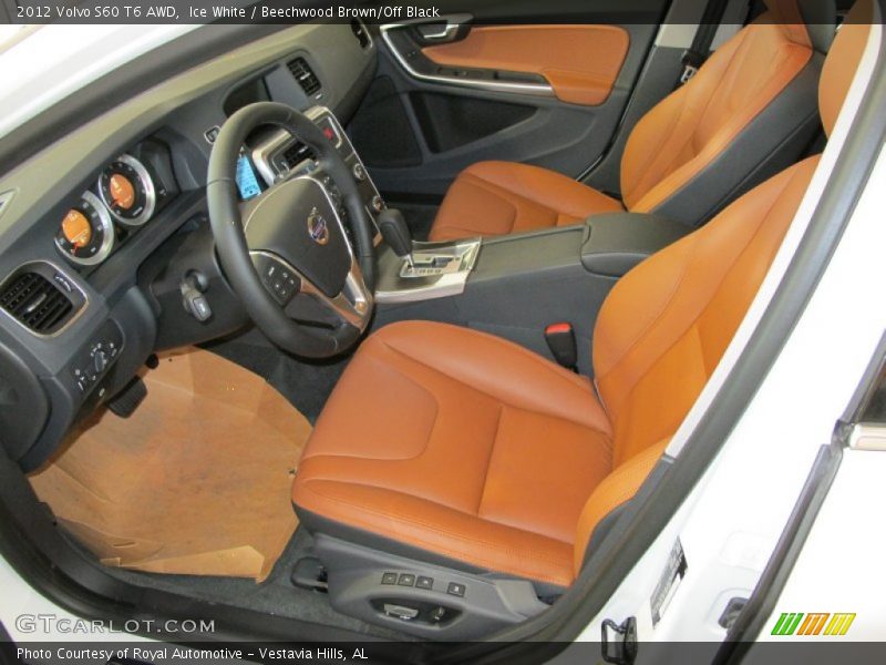  2012 S60 T6 AWD Beechwood Brown/Off Black Interior