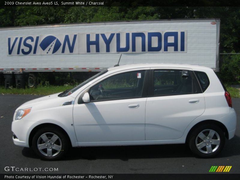 Summit White / Charcoal 2009 Chevrolet Aveo Aveo5 LS