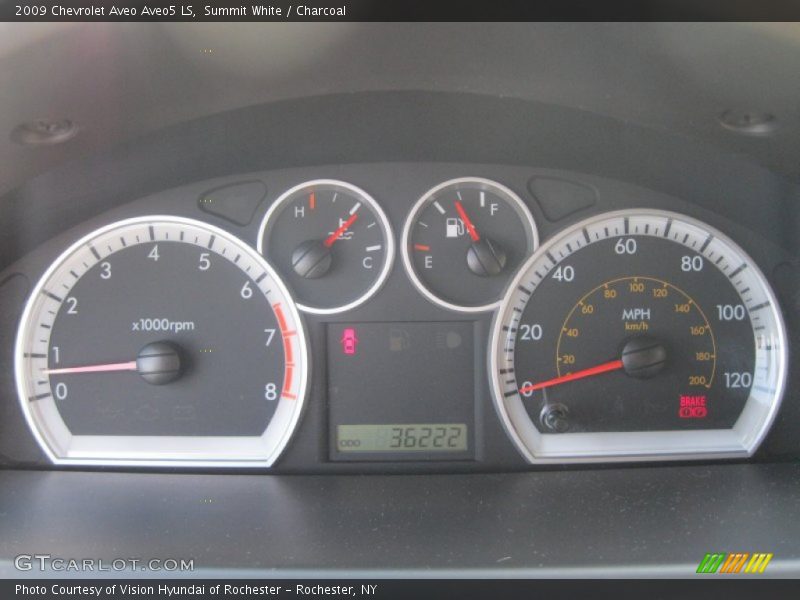 Summit White / Charcoal 2009 Chevrolet Aveo Aveo5 LS