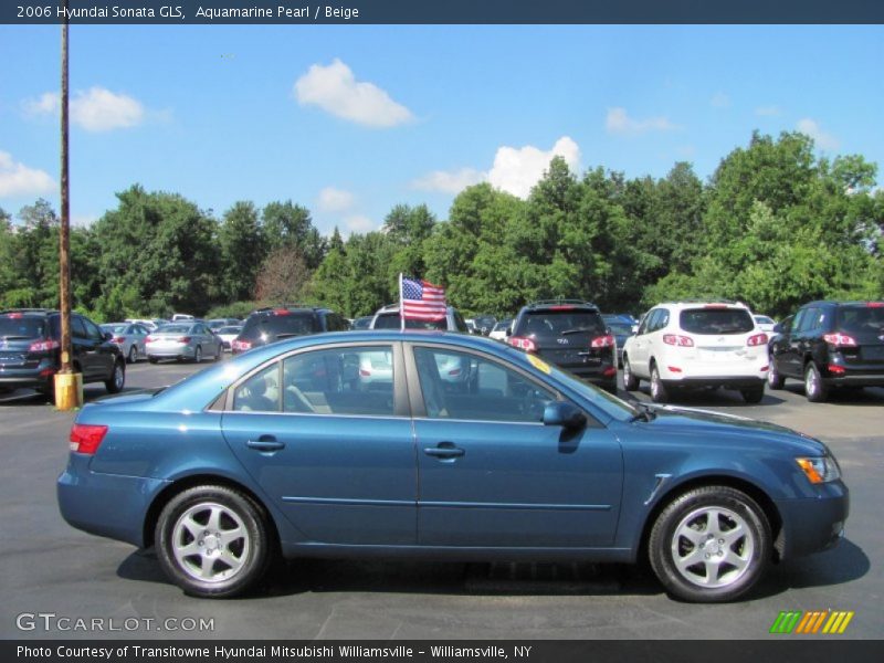 Aquamarine Pearl / Beige 2006 Hyundai Sonata GLS