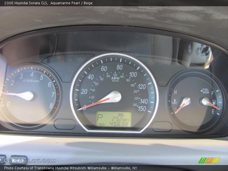 Aquamarine Pearl / Beige 2006 Hyundai Sonata GLS