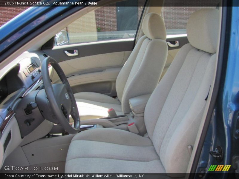 Aquamarine Pearl / Beige 2006 Hyundai Sonata GLS