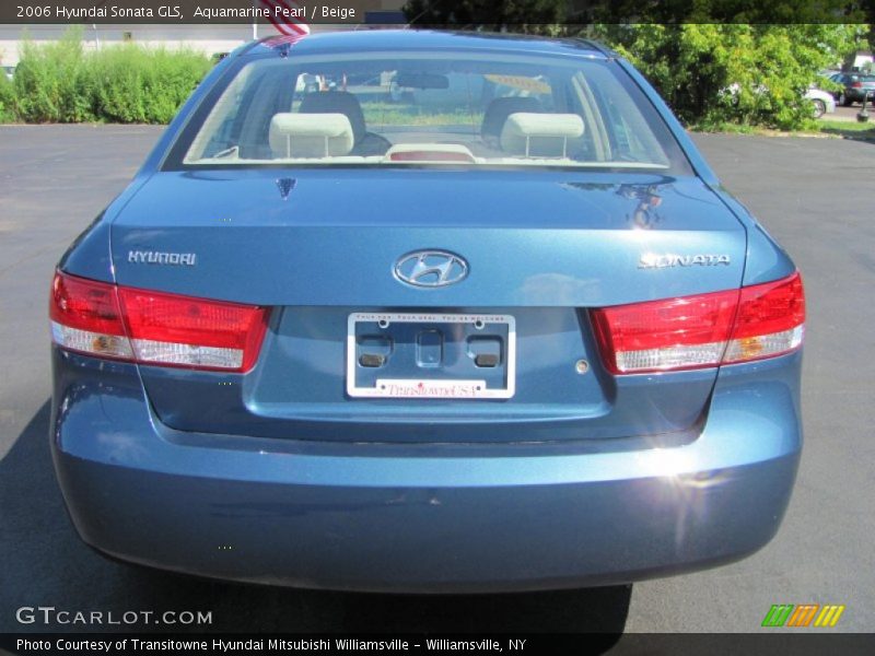 Aquamarine Pearl / Beige 2006 Hyundai Sonata GLS