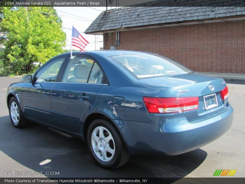 Aquamarine Pearl / Beige 2006 Hyundai Sonata GLS