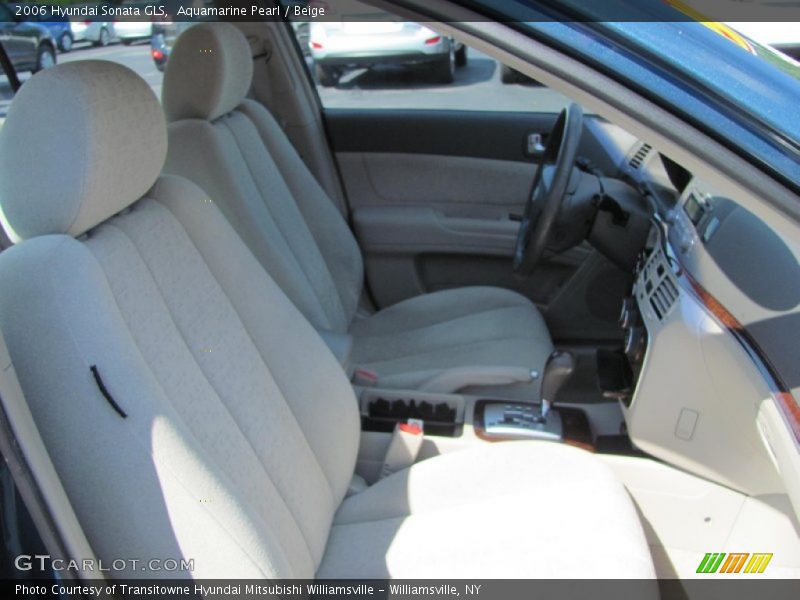 Aquamarine Pearl / Beige 2006 Hyundai Sonata GLS