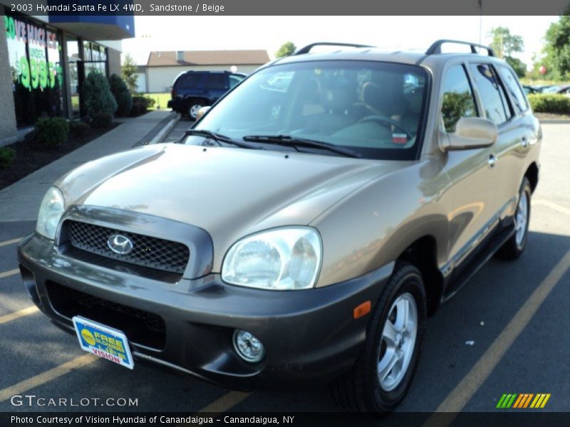 Sandstone / Beige 2003 Hyundai Santa Fe LX 4WD