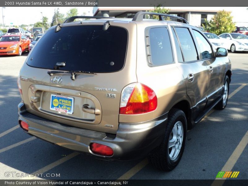 Sandstone / Beige 2003 Hyundai Santa Fe LX 4WD