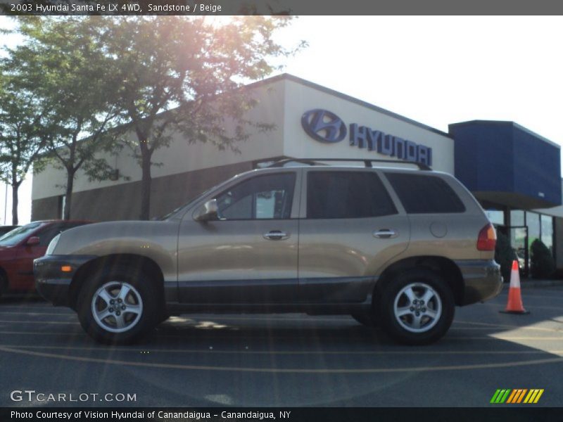 Sandstone / Beige 2003 Hyundai Santa Fe LX 4WD