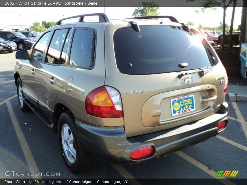 Sandstone / Beige 2003 Hyundai Santa Fe LX 4WD