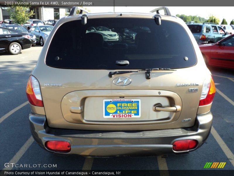 Sandstone / Beige 2003 Hyundai Santa Fe LX 4WD