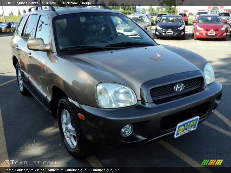 Sandstone / Beige 2003 Hyundai Santa Fe LX 4WD