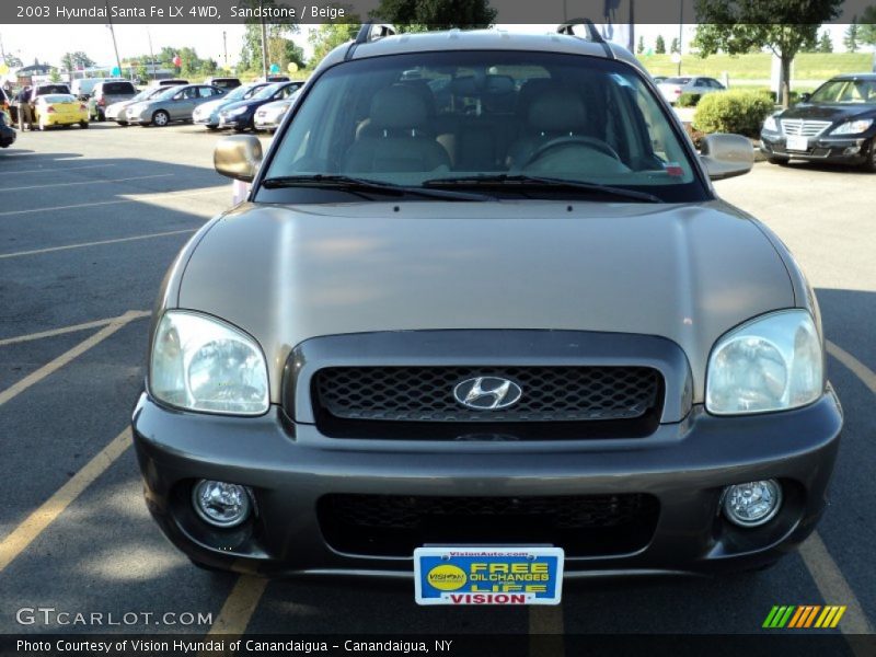 Sandstone / Beige 2003 Hyundai Santa Fe LX 4WD