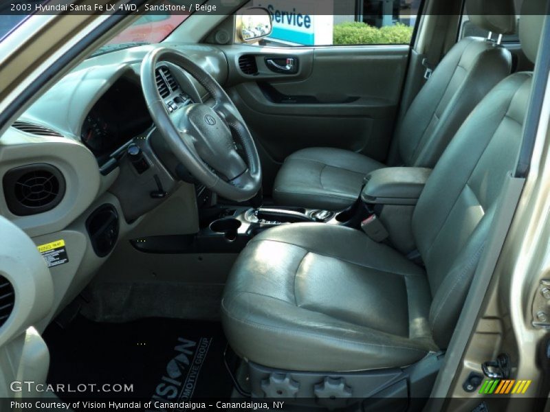 Sandstone / Beige 2003 Hyundai Santa Fe LX 4WD