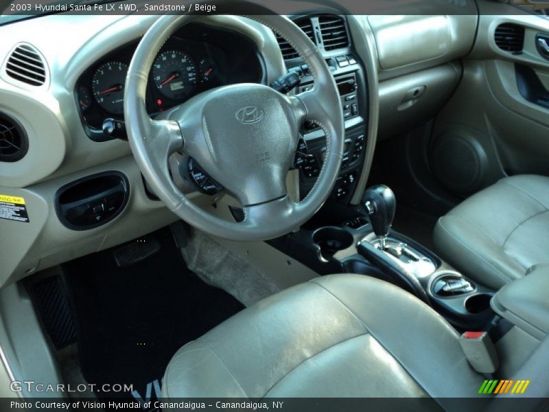 Sandstone / Beige 2003 Hyundai Santa Fe LX 4WD