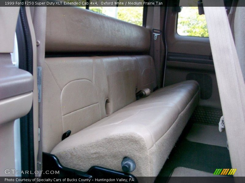 Oxford White / Medium Prairie Tan 1999 Ford F250 Super Duty XLT Extended Cab 4x4