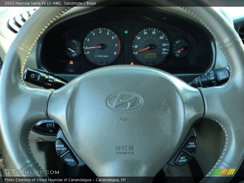 Sandstone / Beige 2003 Hyundai Santa Fe LX 4WD