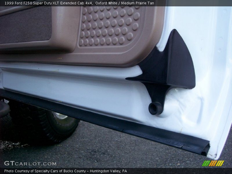 Oxford White / Medium Prairie Tan 1999 Ford F250 Super Duty XLT Extended Cab 4x4