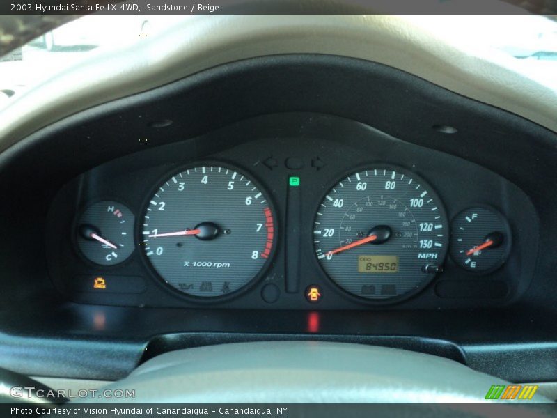 Sandstone / Beige 2003 Hyundai Santa Fe LX 4WD