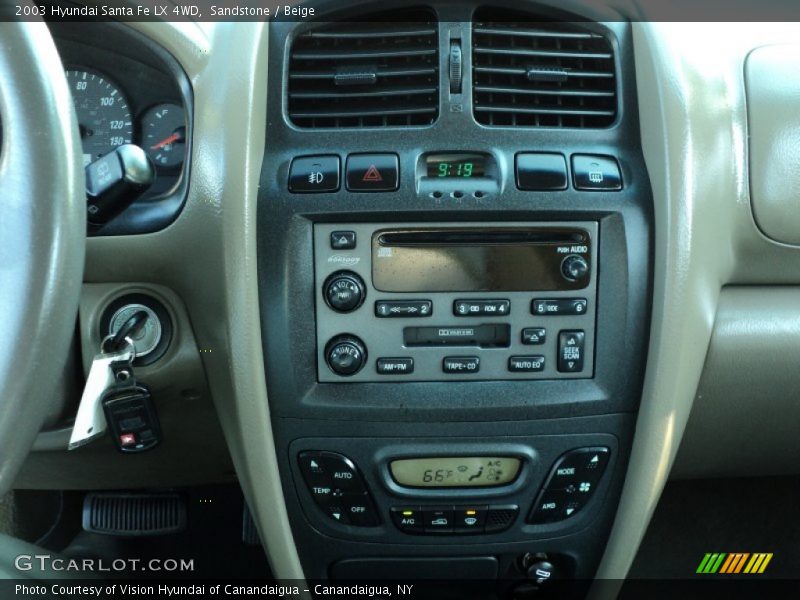 Sandstone / Beige 2003 Hyundai Santa Fe LX 4WD