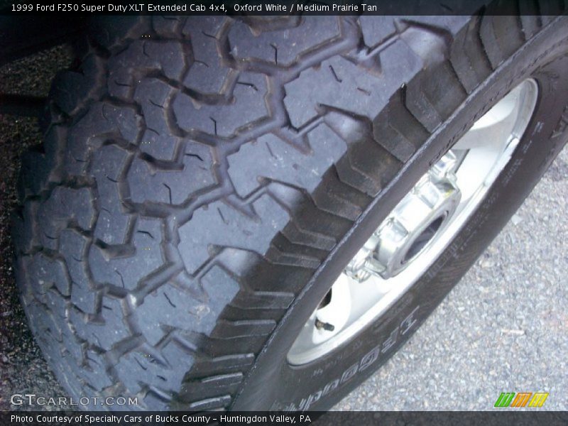Oxford White / Medium Prairie Tan 1999 Ford F250 Super Duty XLT Extended Cab 4x4