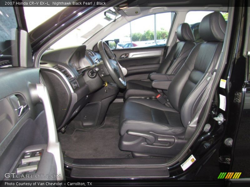 Nighthawk Black Pearl / Black 2007 Honda CR-V EX-L
