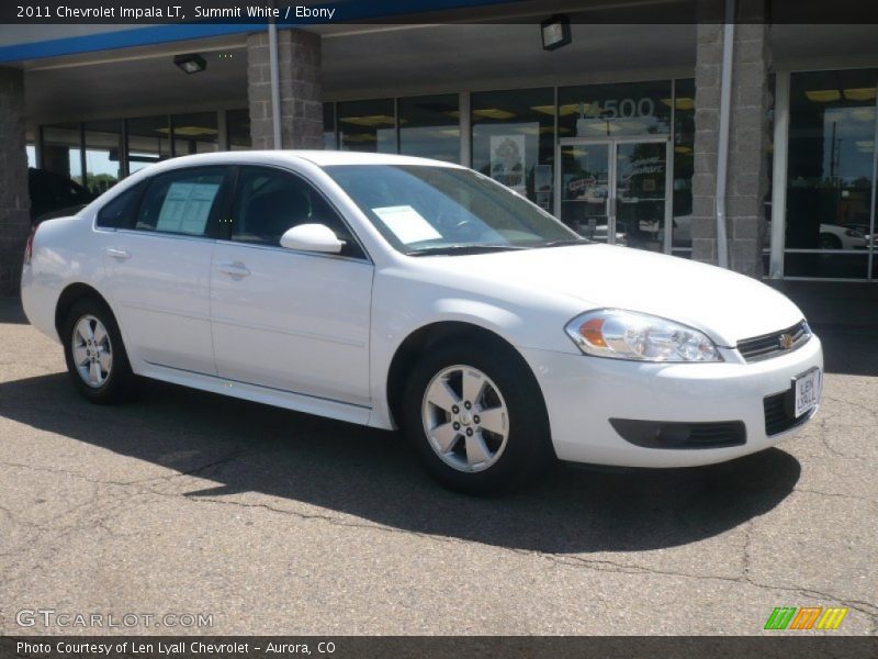 Summit White / Ebony 2011 Chevrolet Impala LT