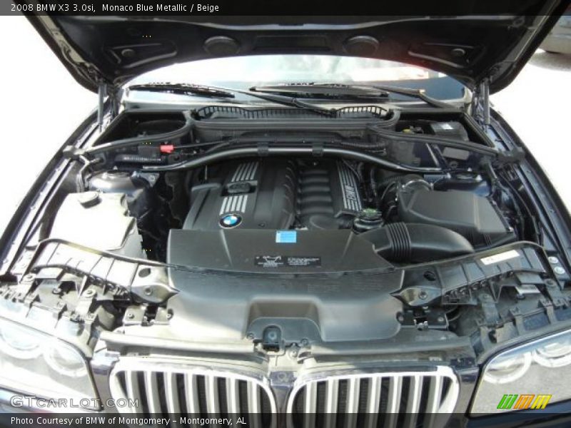 Monaco Blue Metallic / Beige 2008 BMW X3 3.0si