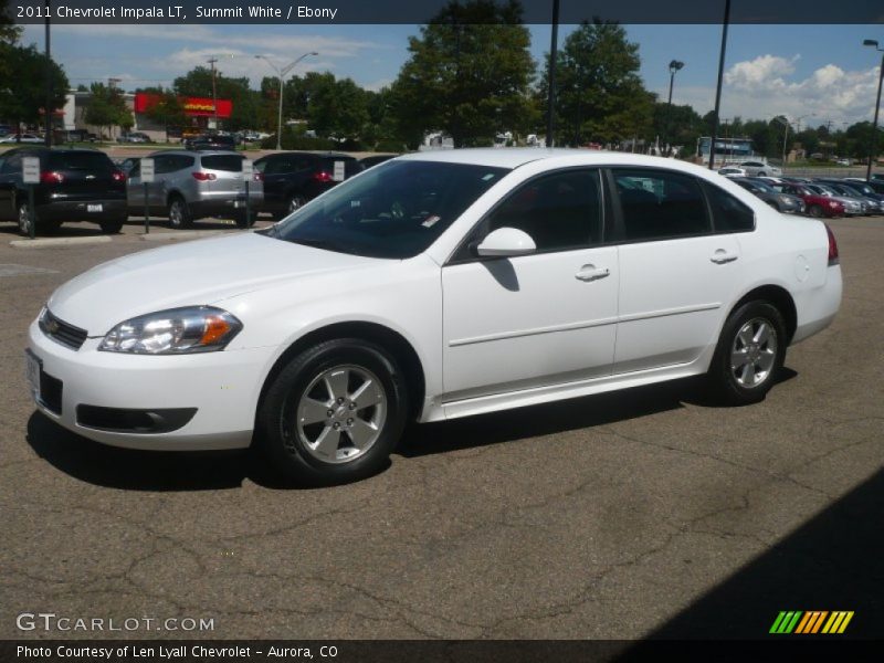 Summit White / Ebony 2011 Chevrolet Impala LT