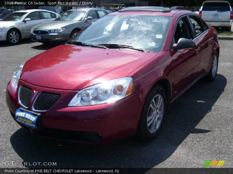 Sport Red Metallic / Ebony 2005 Pontiac G6 Sedan