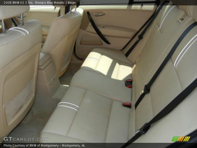 Monaco Blue Metallic / Beige 2008 BMW X3 3.0si