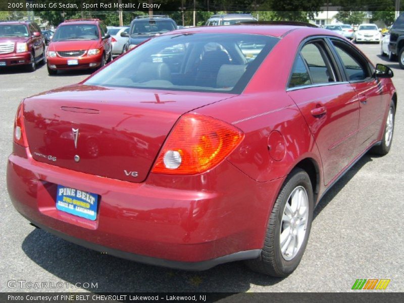 Sport Red Metallic / Ebony 2005 Pontiac G6 Sedan