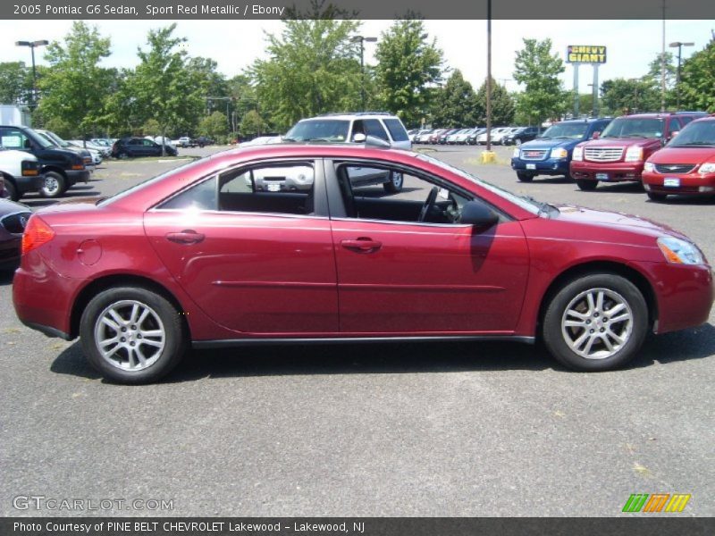 Sport Red Metallic / Ebony 2005 Pontiac G6 Sedan